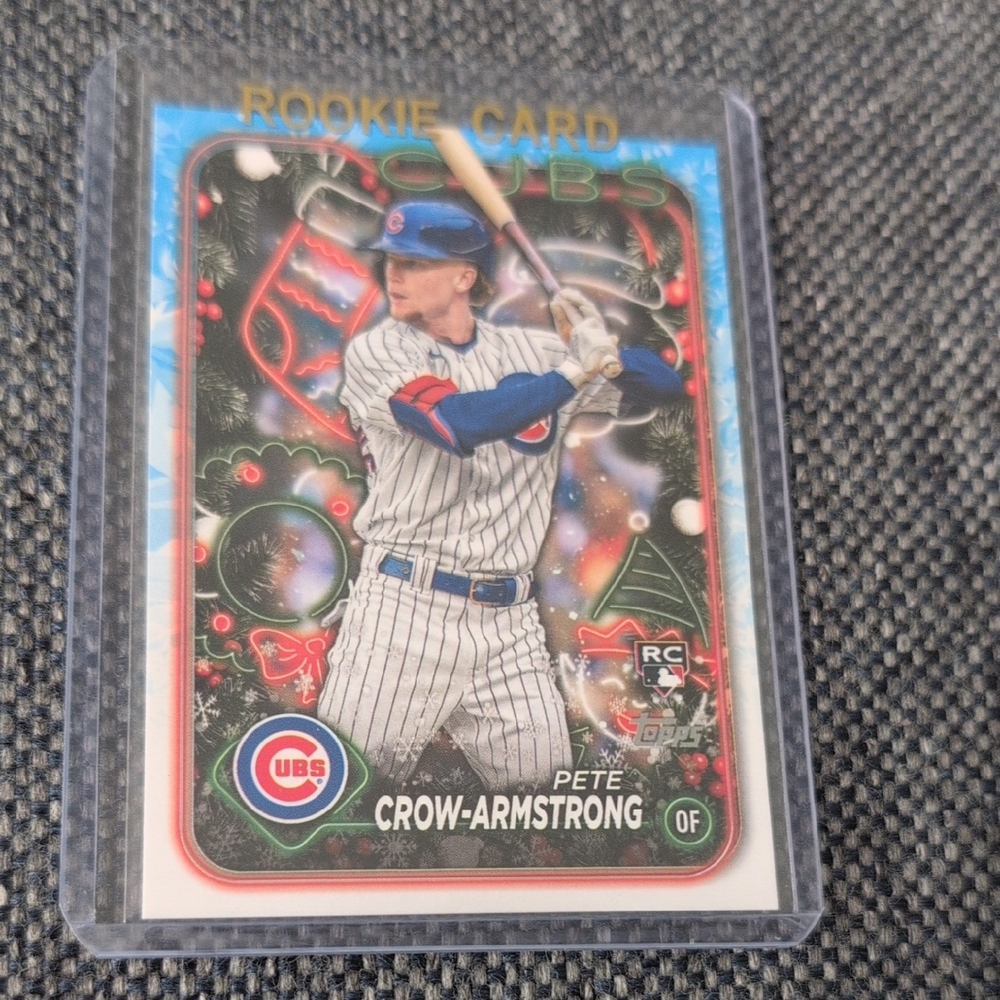 2024 Topps Holiday Pete Crow-Armstrong Rookie Card Cubs